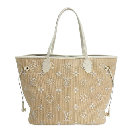 LOUIS VUITTON: Monogram By the Pool Raffia Neverfull MM