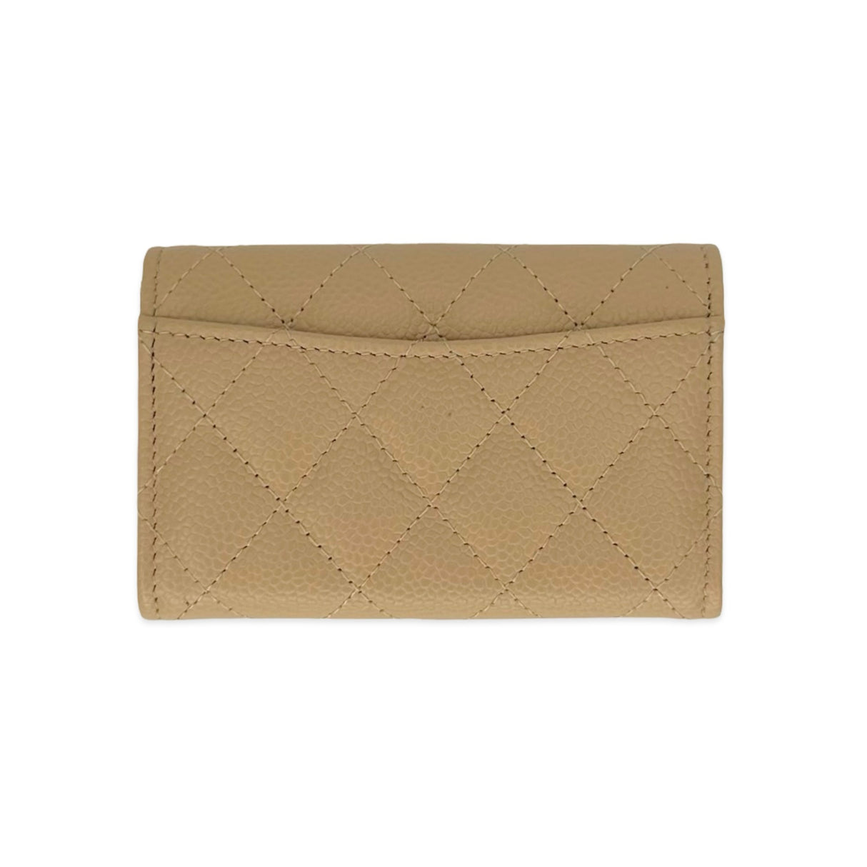 CHANEL: Quilted Caviar Classic Flap Card Holder