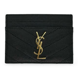 SAINT LAURENT: Grain de Poudre Cassandre Card Case