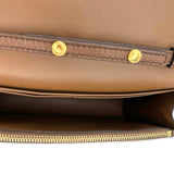 BURBERRY: Grained Leather Hampshire Check Crossbody