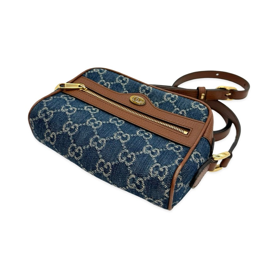 GG Denim Mini Ophidia Crossbody