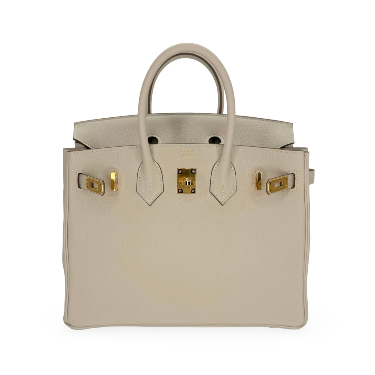 HERMÈS: Togo Birkin 25 Craie