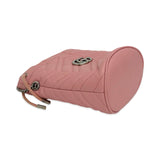 GUCCI: Quilted Leather GG Marmont Mini Bucket Bag