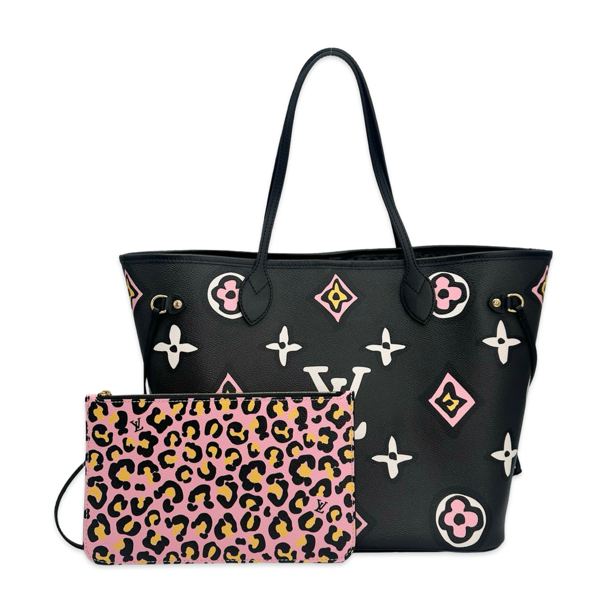 LOUIS VUITTON: Monogram Giant Wild at Heart Neverfull MM