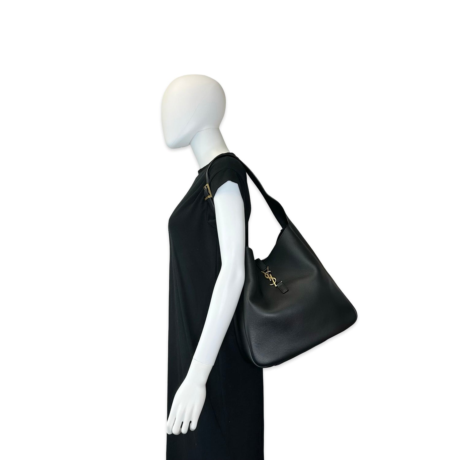 Saint Laurent Calfskin Le 5 a 7 Large Hobo