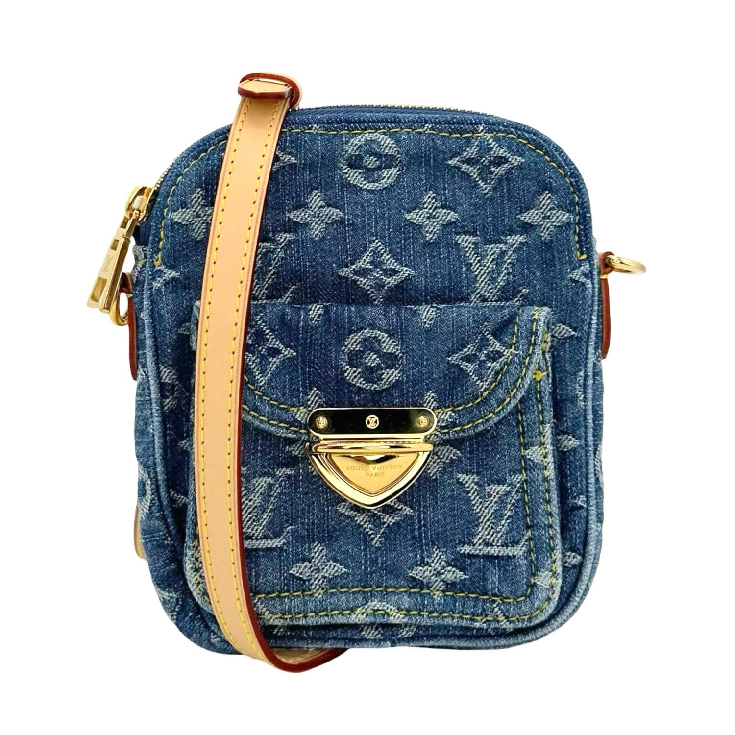 Monogram Denim Fairfax Pochette Remix
