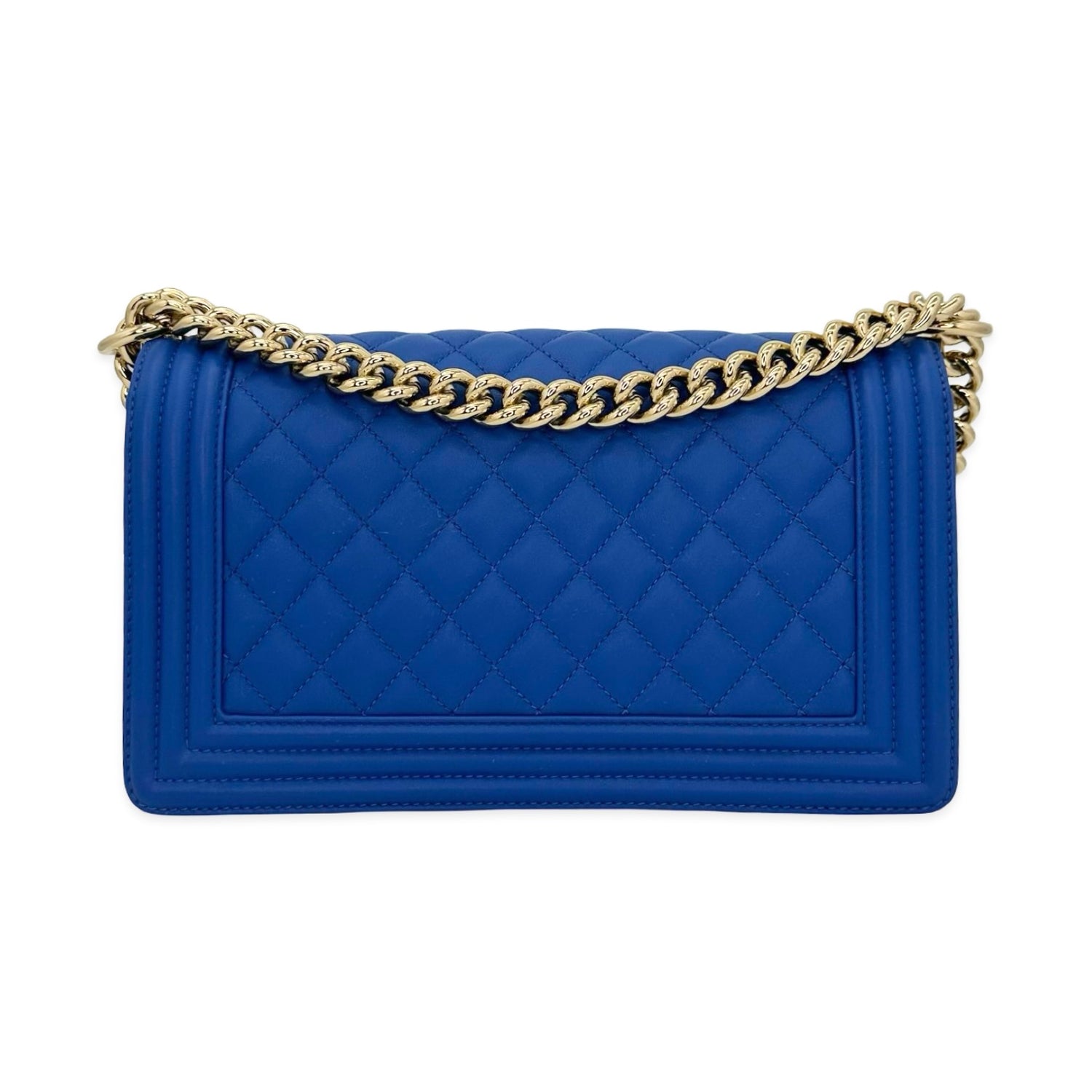 Quilted Lambskin Medium Boy Bag