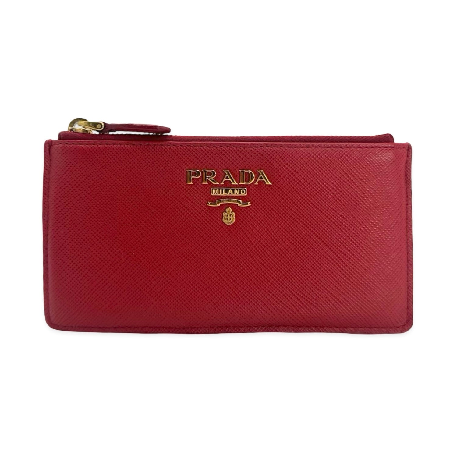 Saffiano Zip Card Holder