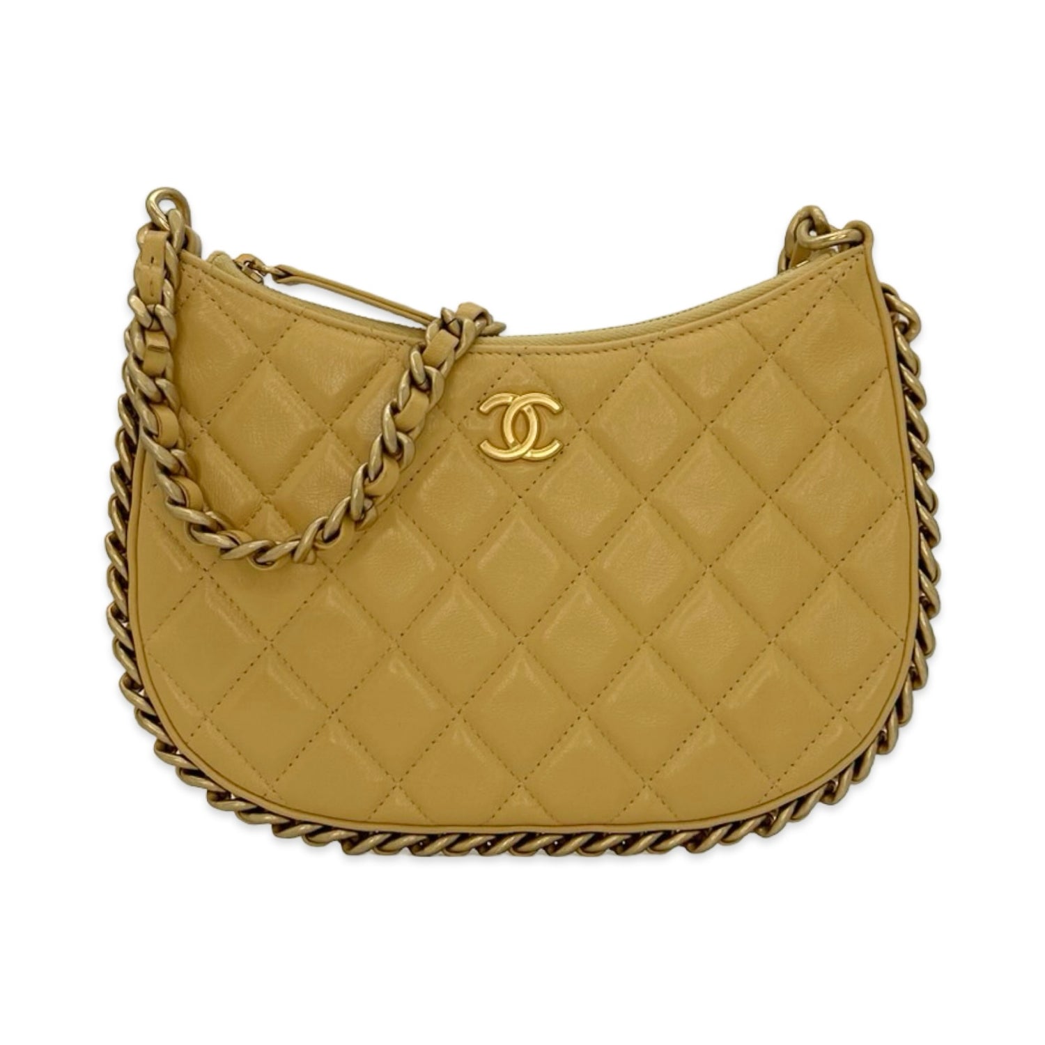 Calfskin Chain Around Shoulder Bag