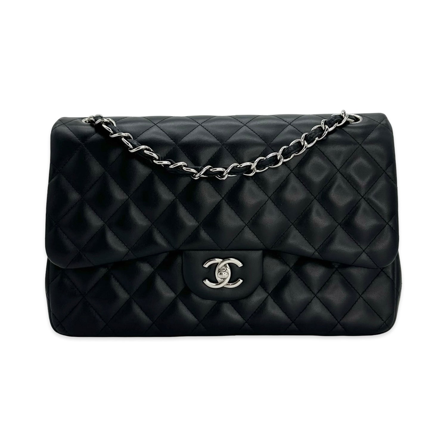 Quilted Lambskin Jumbo Classic Double Flap