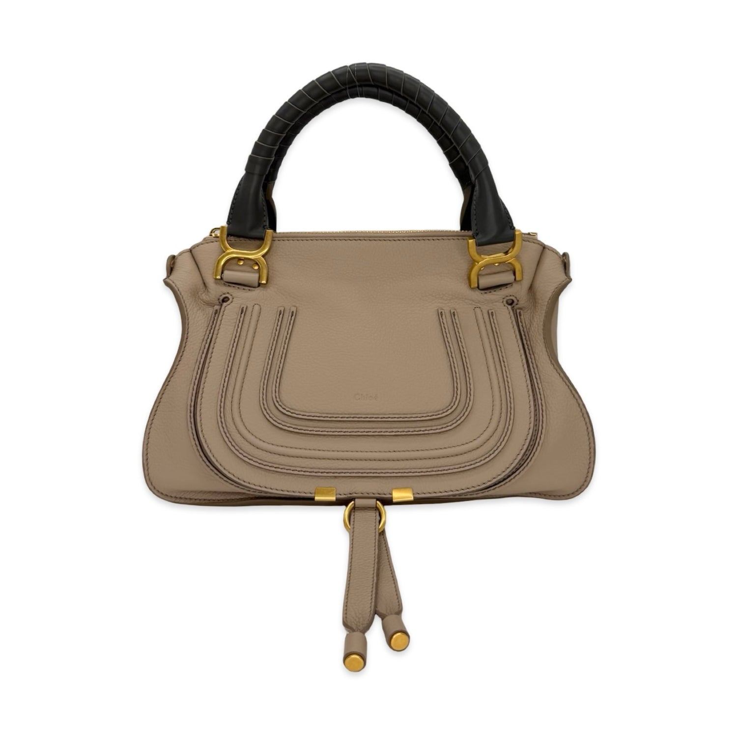 Grained Calfskin Medium Marcie Double Carry