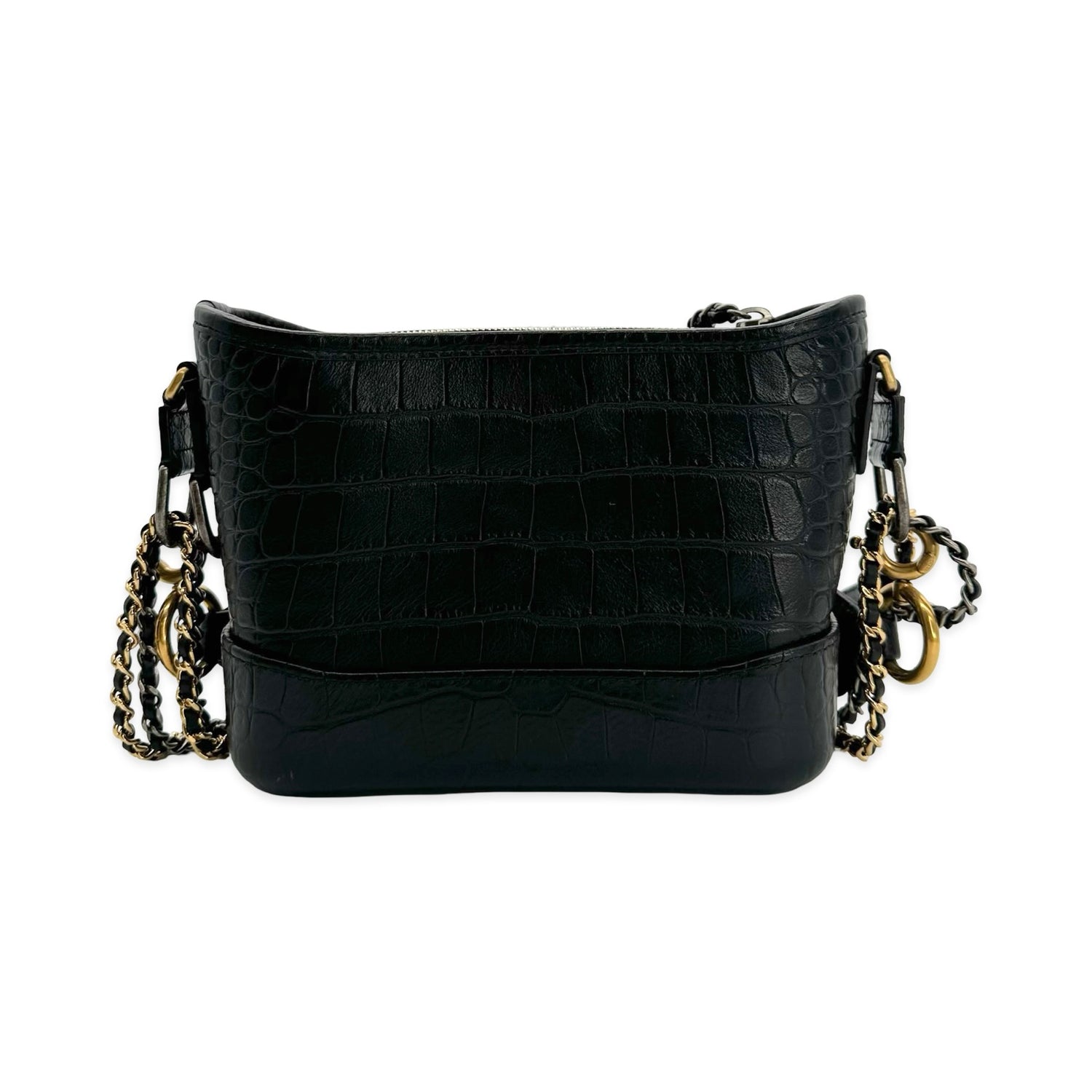 Croc Embossed Calfskin Gabrielle Top Handle