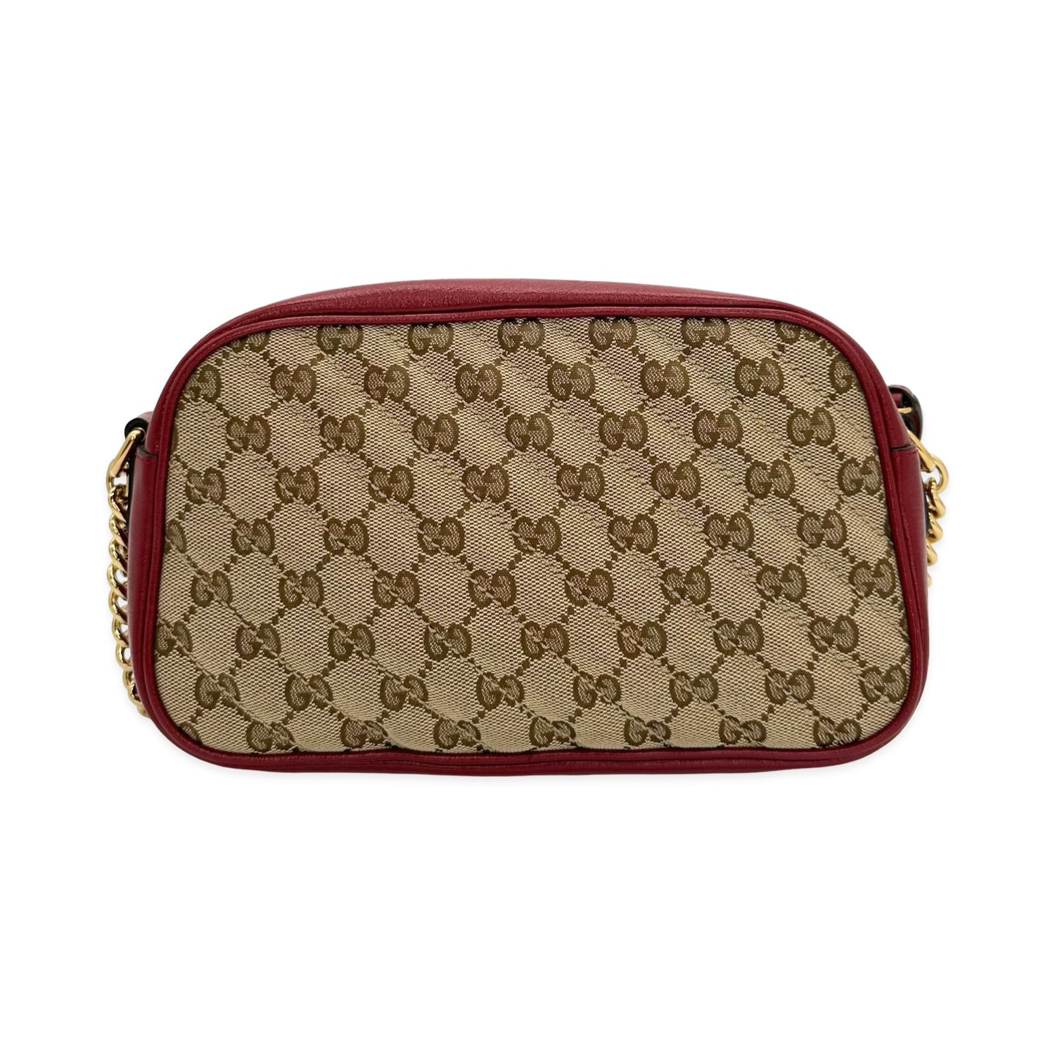 Quilted GG Canvas Small Marmont Camera Bag