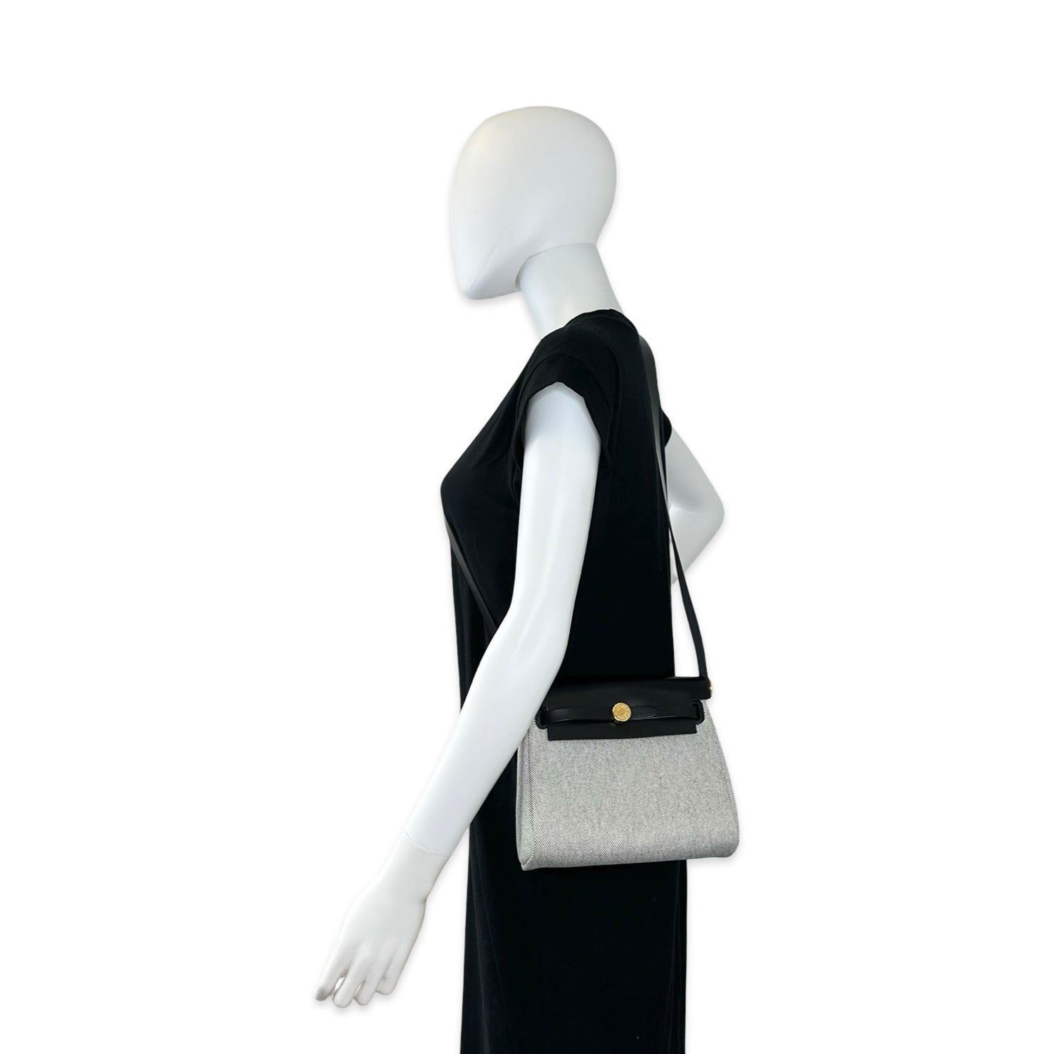 Hermes Military Toile Vache Hunter Herbag 20