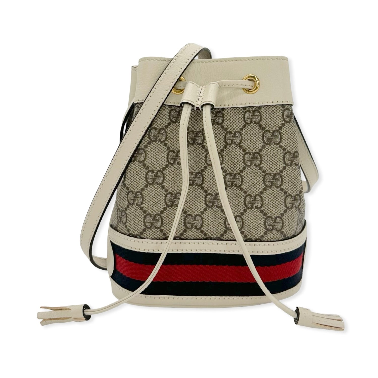 GG Supreme Mini Ophidia Bucket Bag