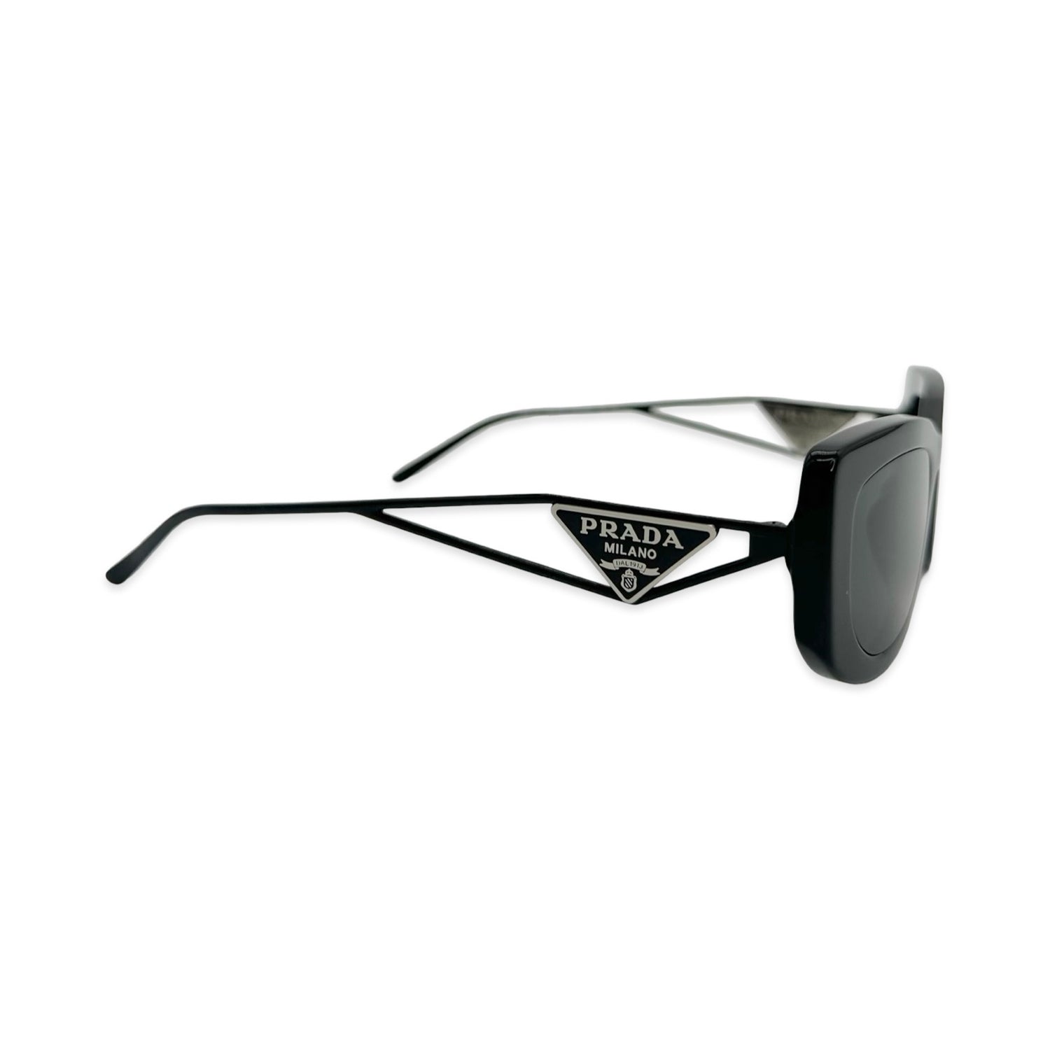 Prada Rectangular Symbole Wire Sunglasses
