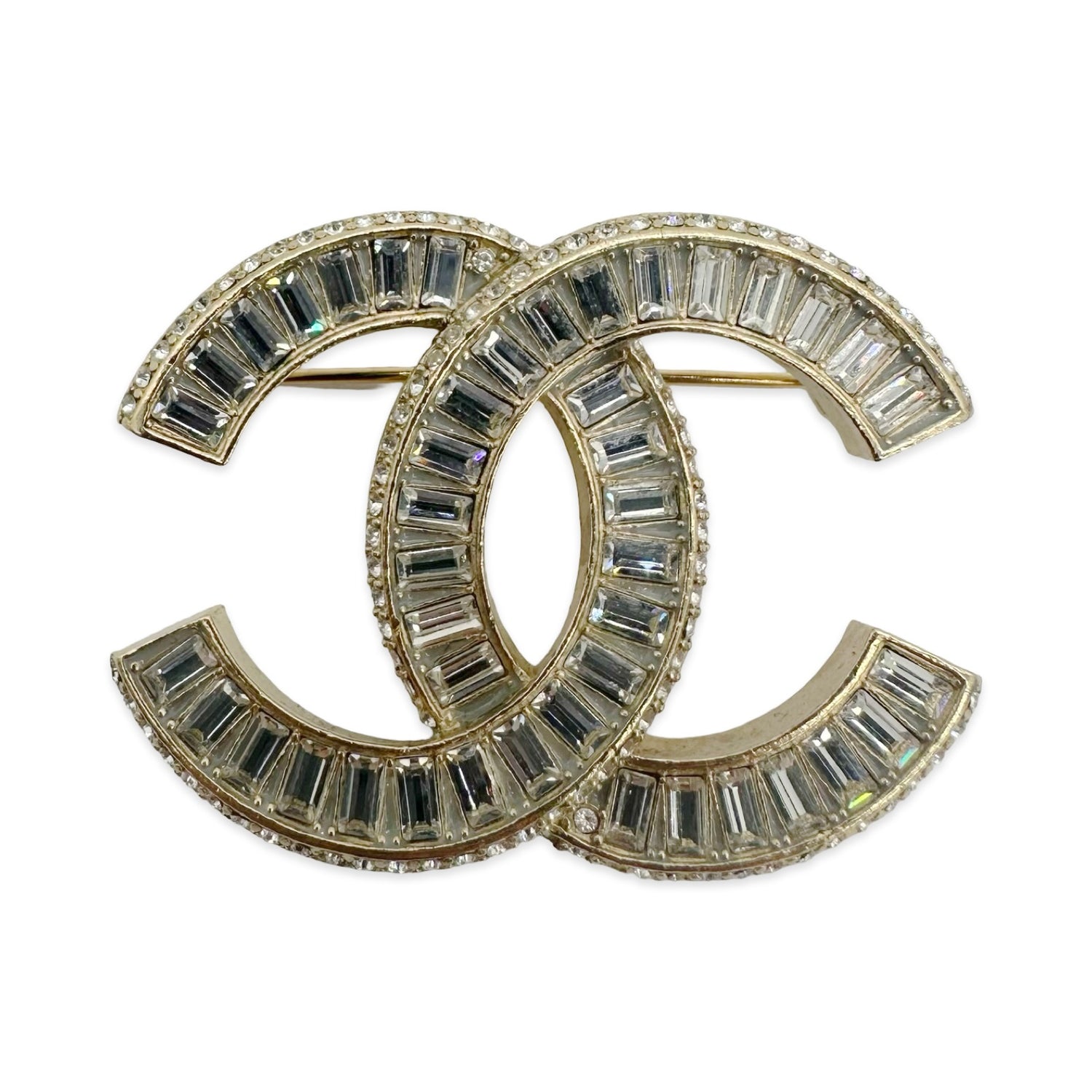 Baguette Crystal CC Brooch