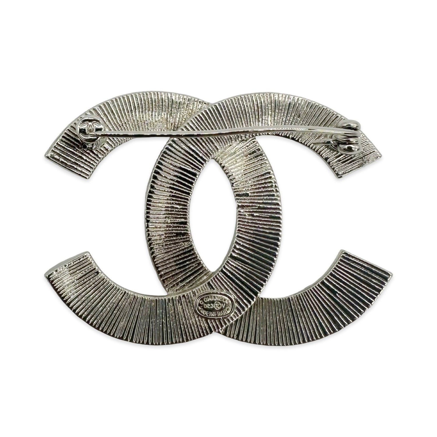Chanel Baguette Crystal CC Brooch