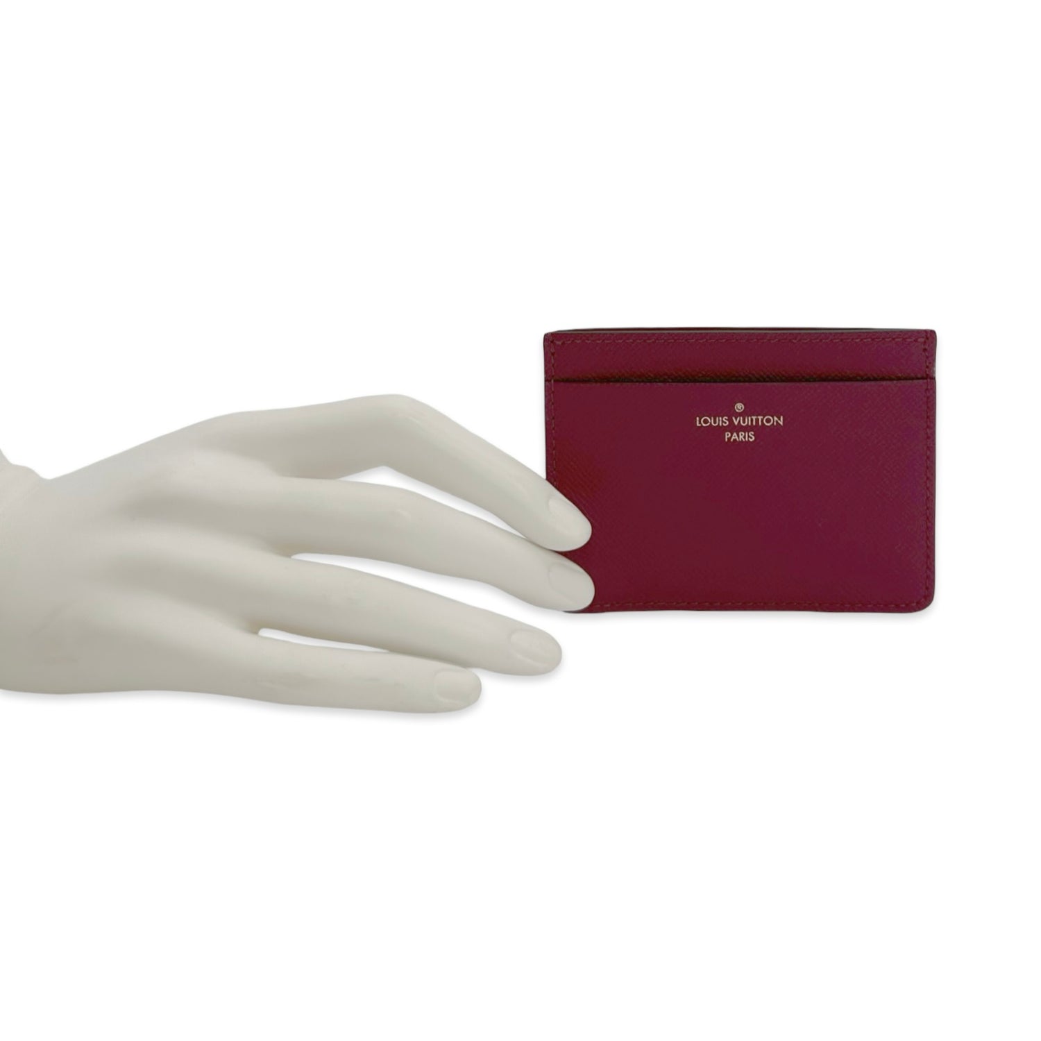 Louis Vuitton Grained Leather Jeanne Card Holder