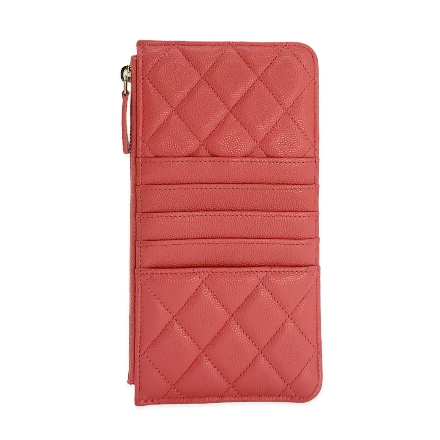 Chanel Quilted Caviar Zip Phone Holder