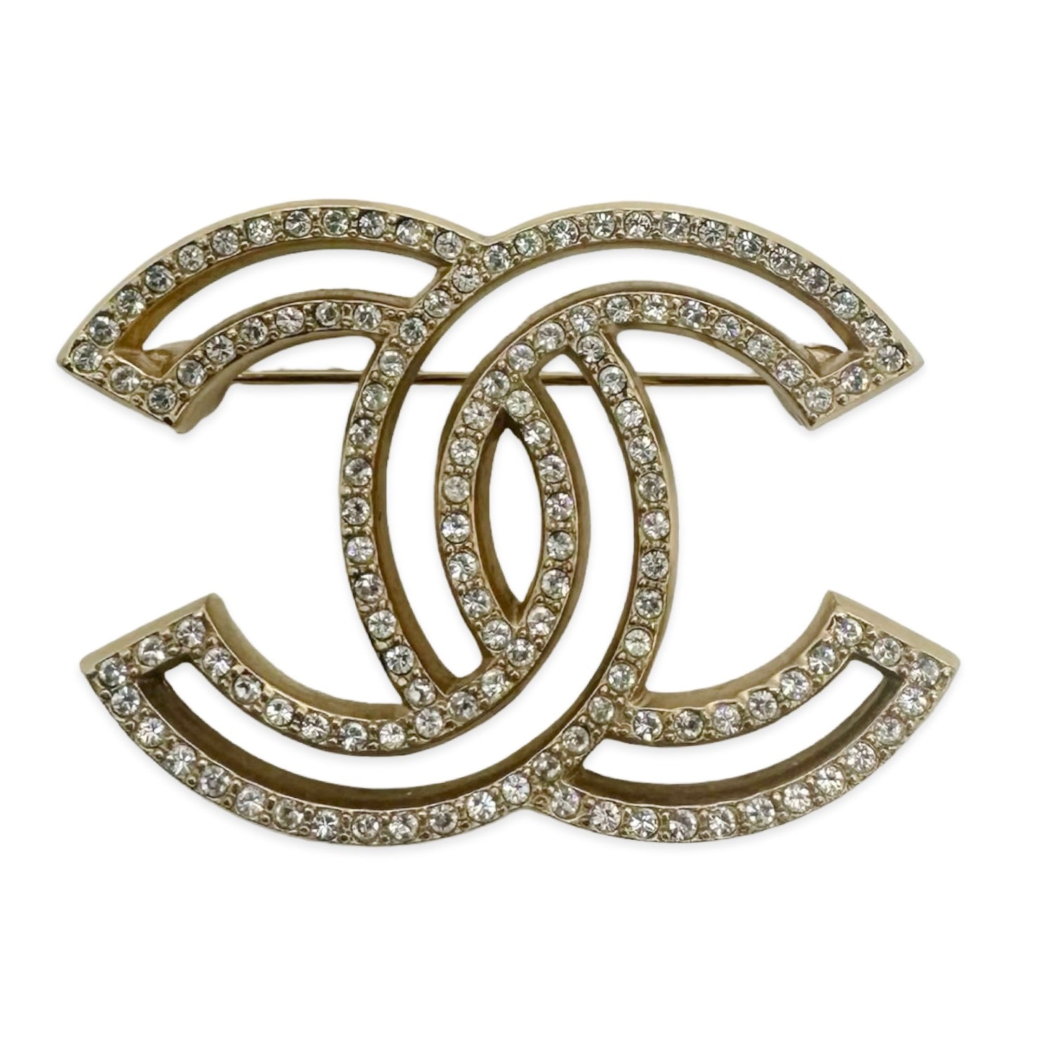 Crystal CC Brooch