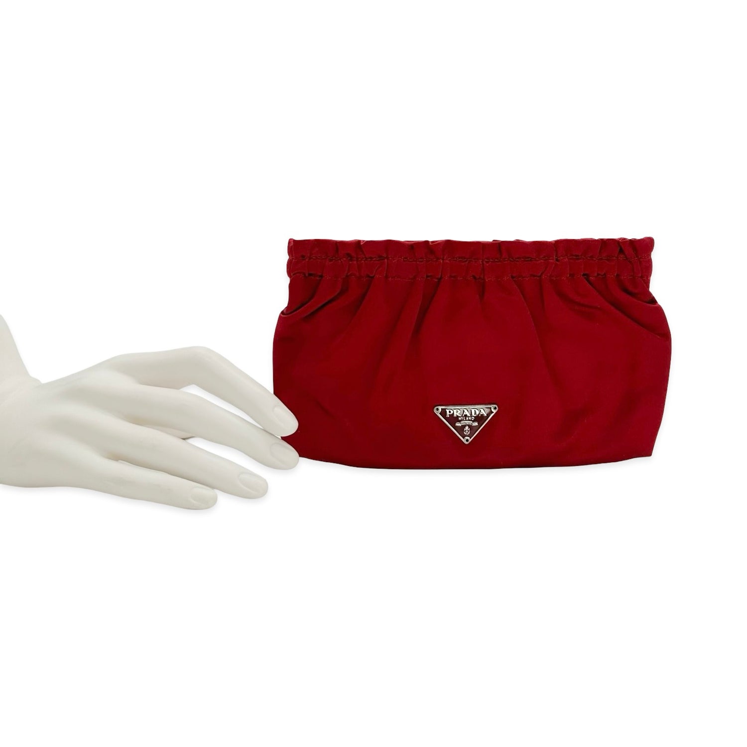 Prada Satin Velcro Pouch