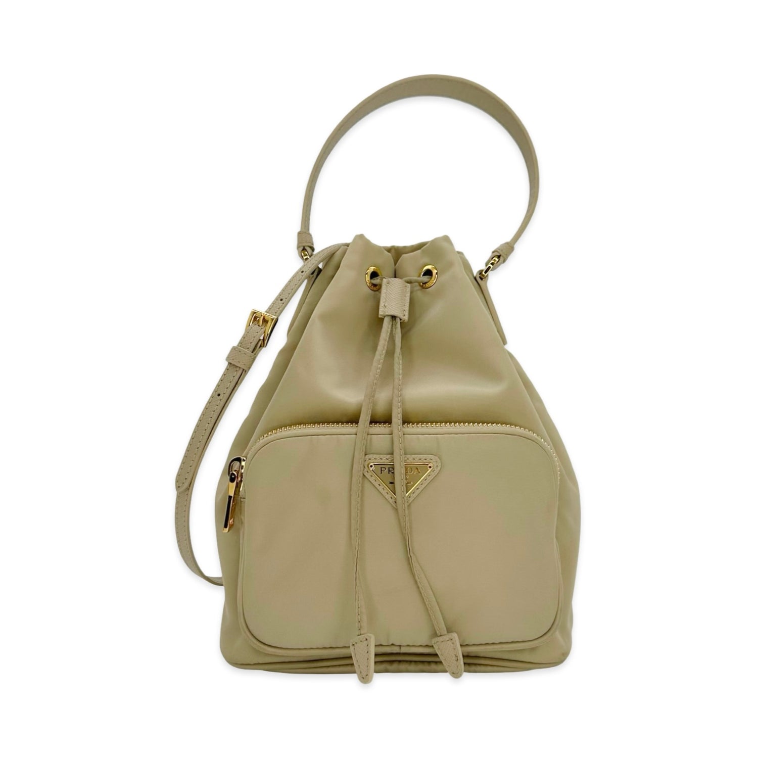 Re-Nylon Saffiano Bucket Bag