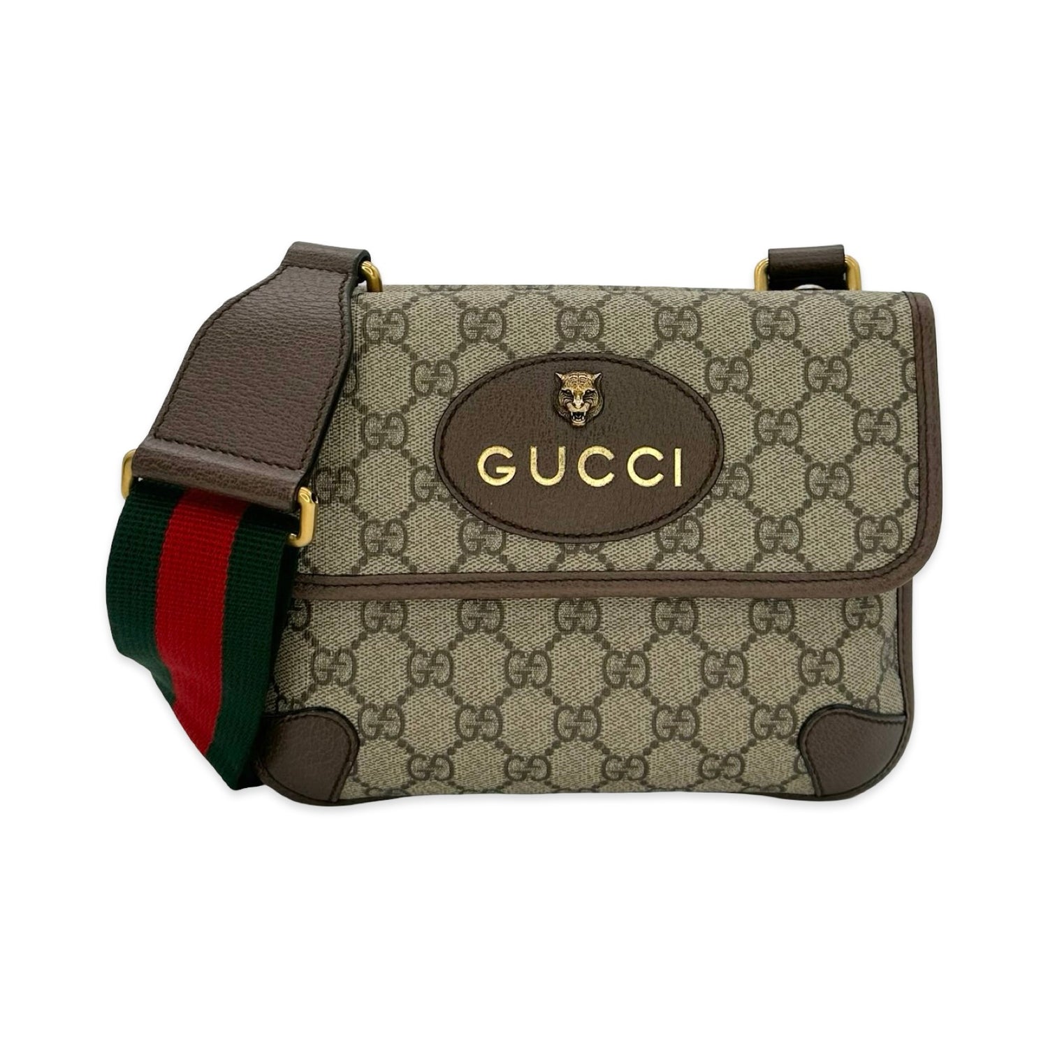 GG Supreme Neo Vintage Double Flap Crossbody