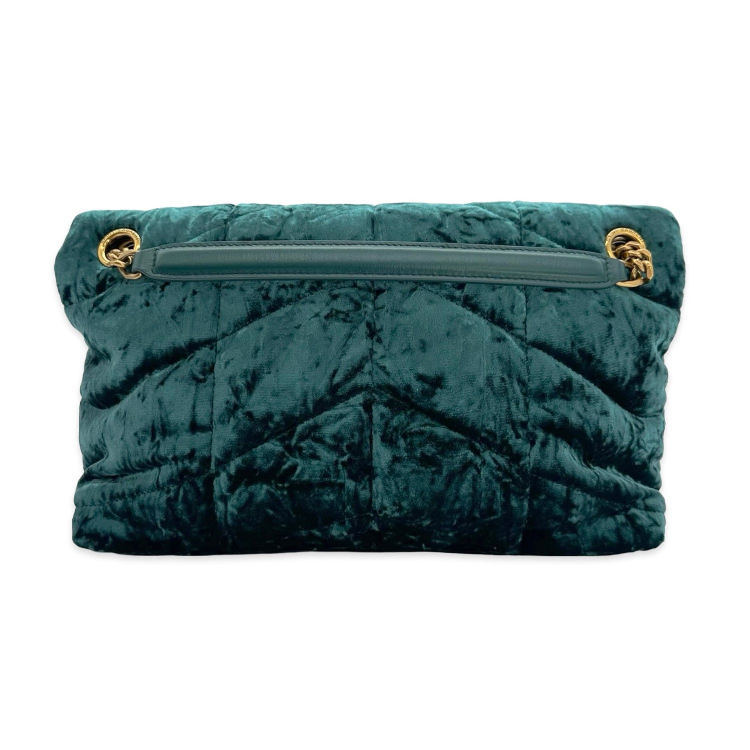 Saint Laurent Crushed Velvet Loulou Puffer