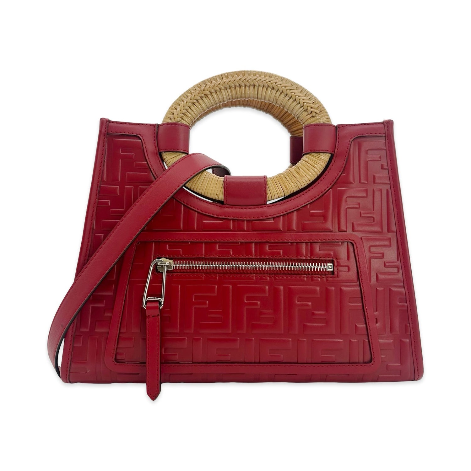 Embossed Leather Runaway Tote