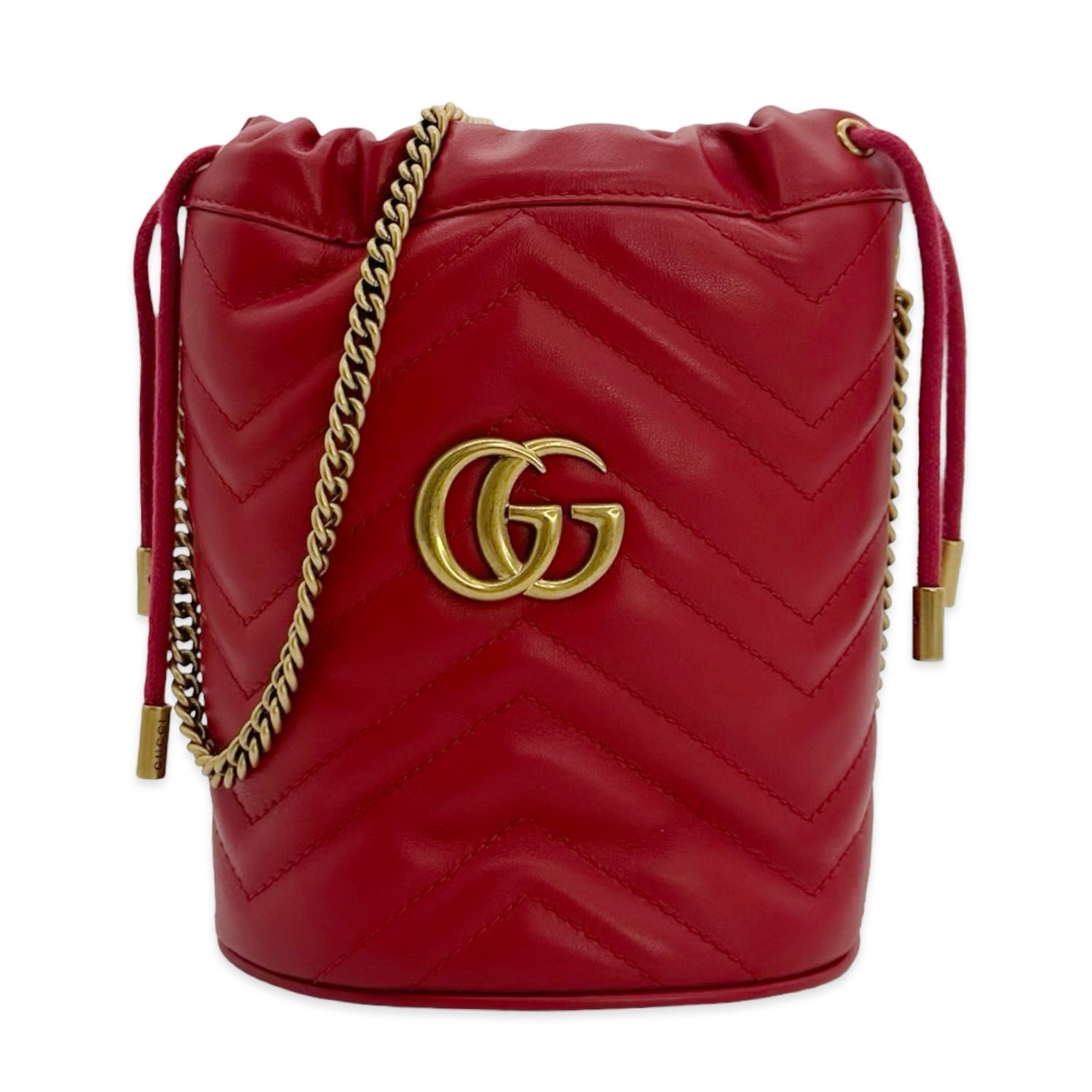 Quilted Leather GG Marmont Mini Bucket Bag