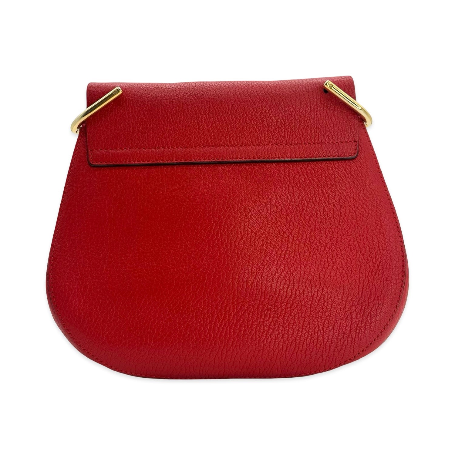 Leather Drew Crossbody Chain Bag