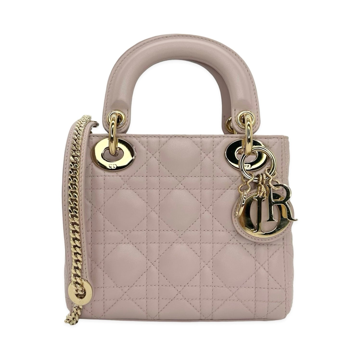 Cannage Lambskin Pearl Mini Lady Bag