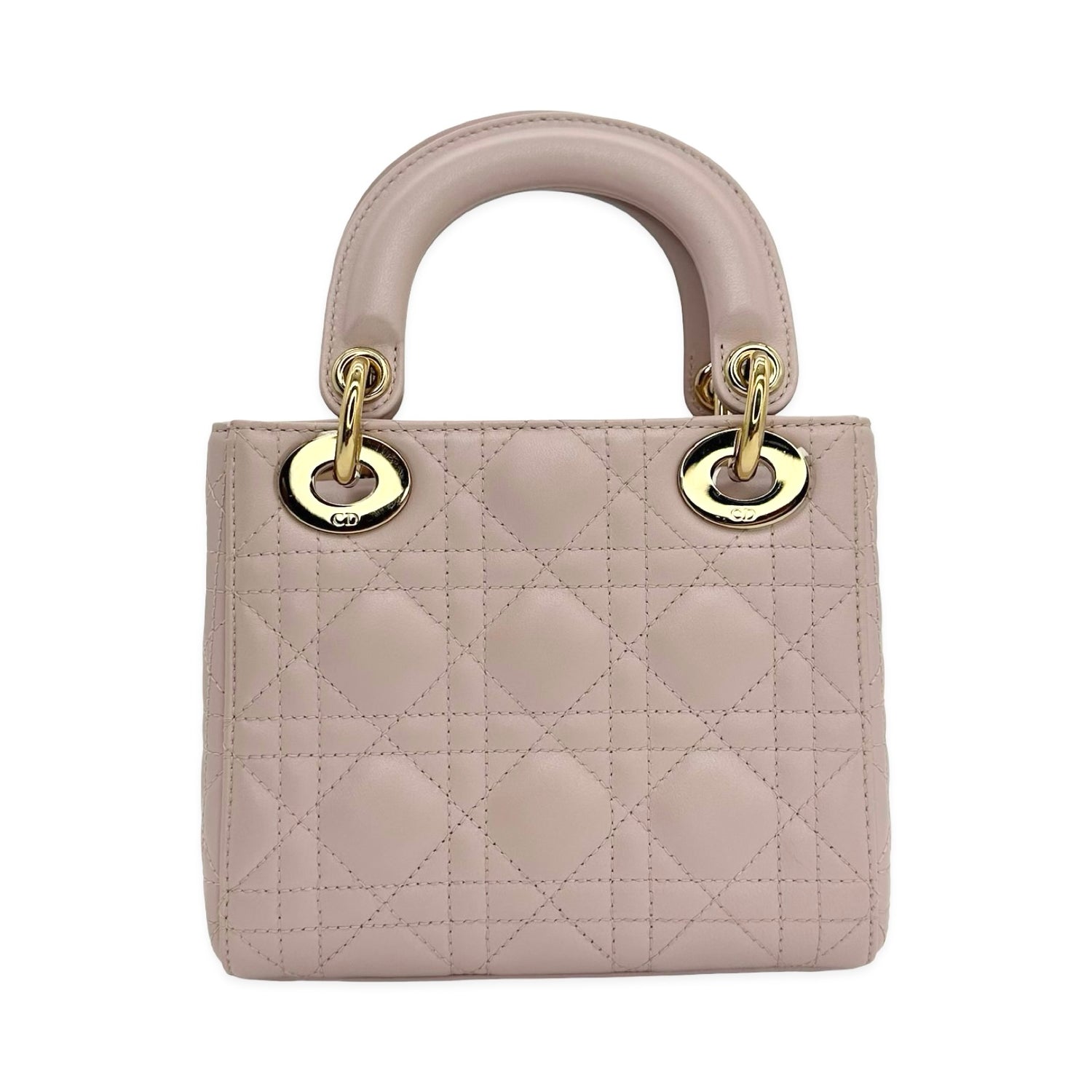 Cannage Lambskin Pearl Mini Lady Bag