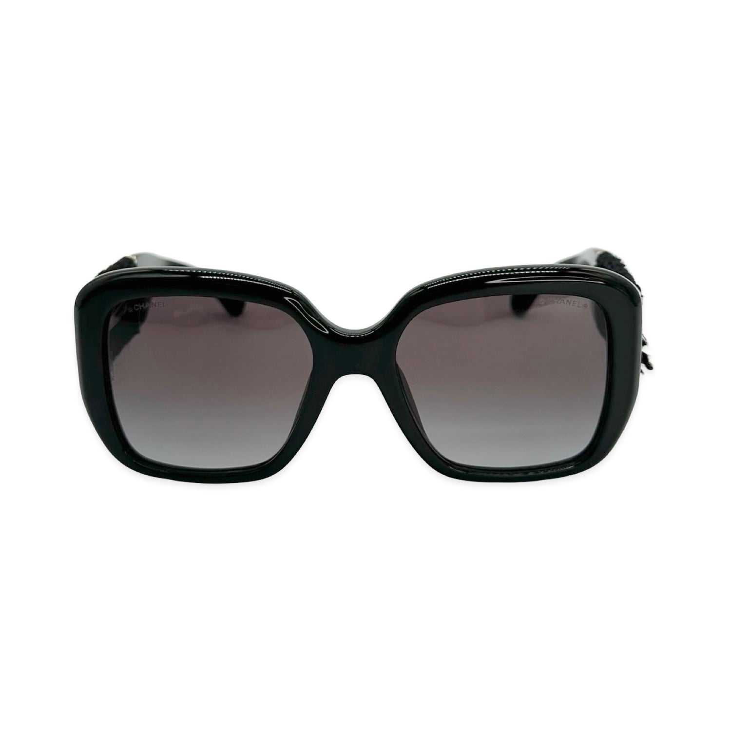 Chanel Tweed Square Sunglasses