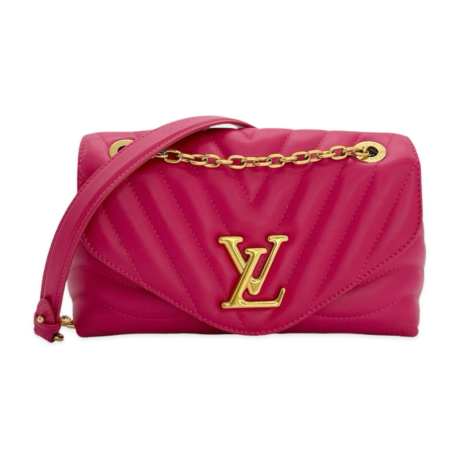 Louis Vuitton Quilted Leather New Wave MM Chain Bag