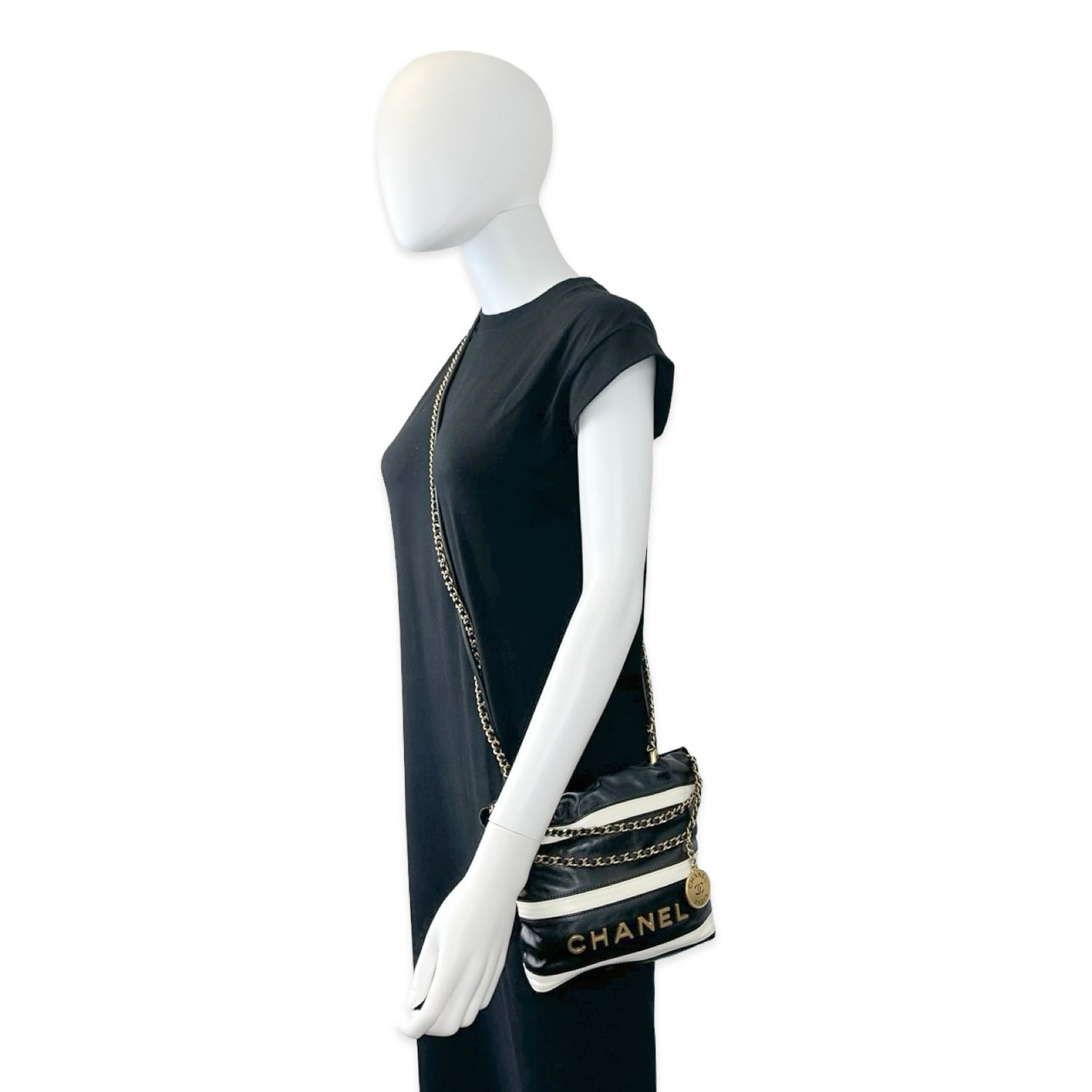Chanel Calfskin Striped Mini 22