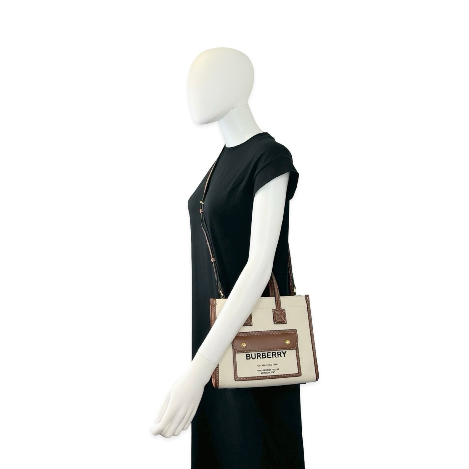 Burberry Canvas Mini Freya Tote