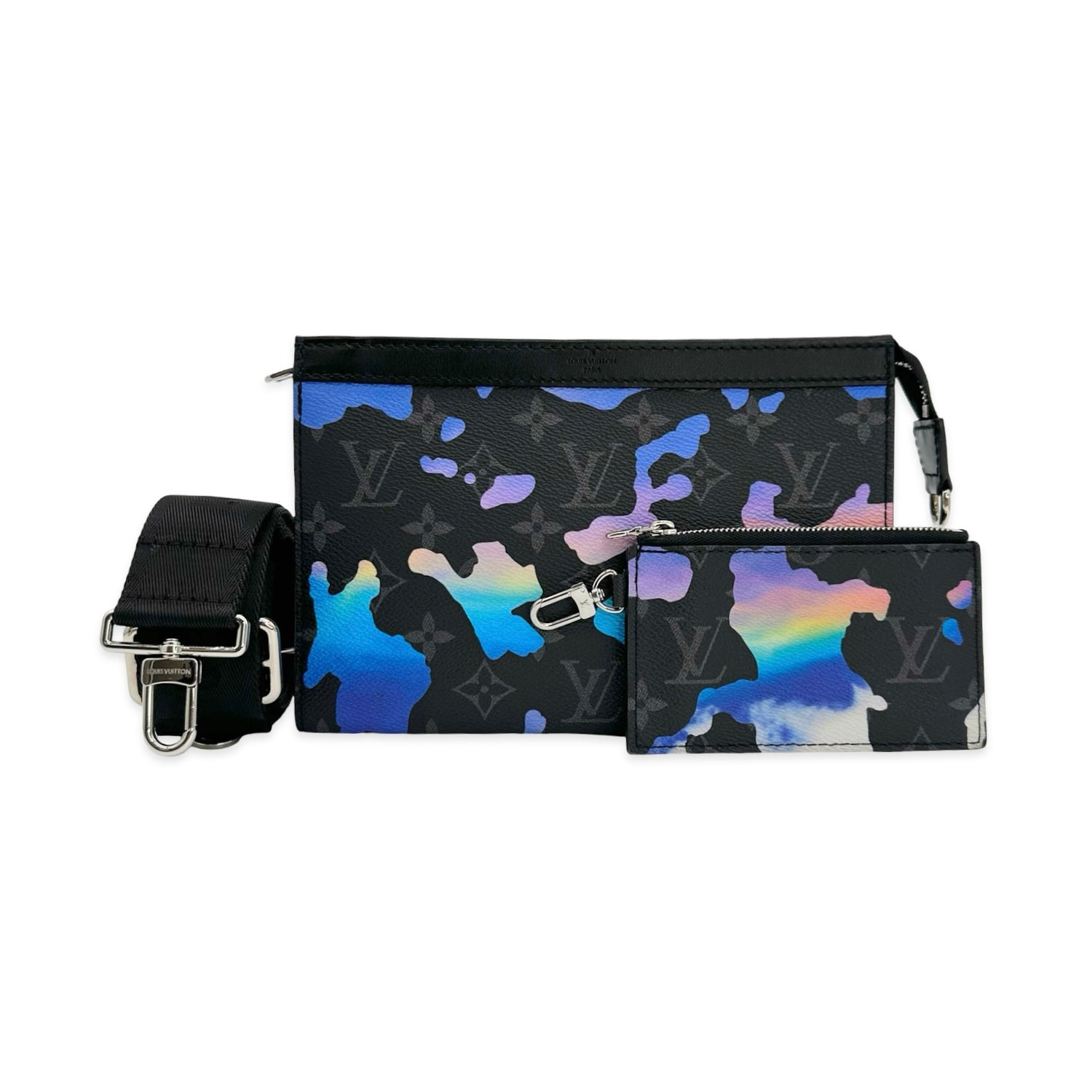Louis Vuitton Monogram Eclipse Sunrise Gaston Wearable Wallet