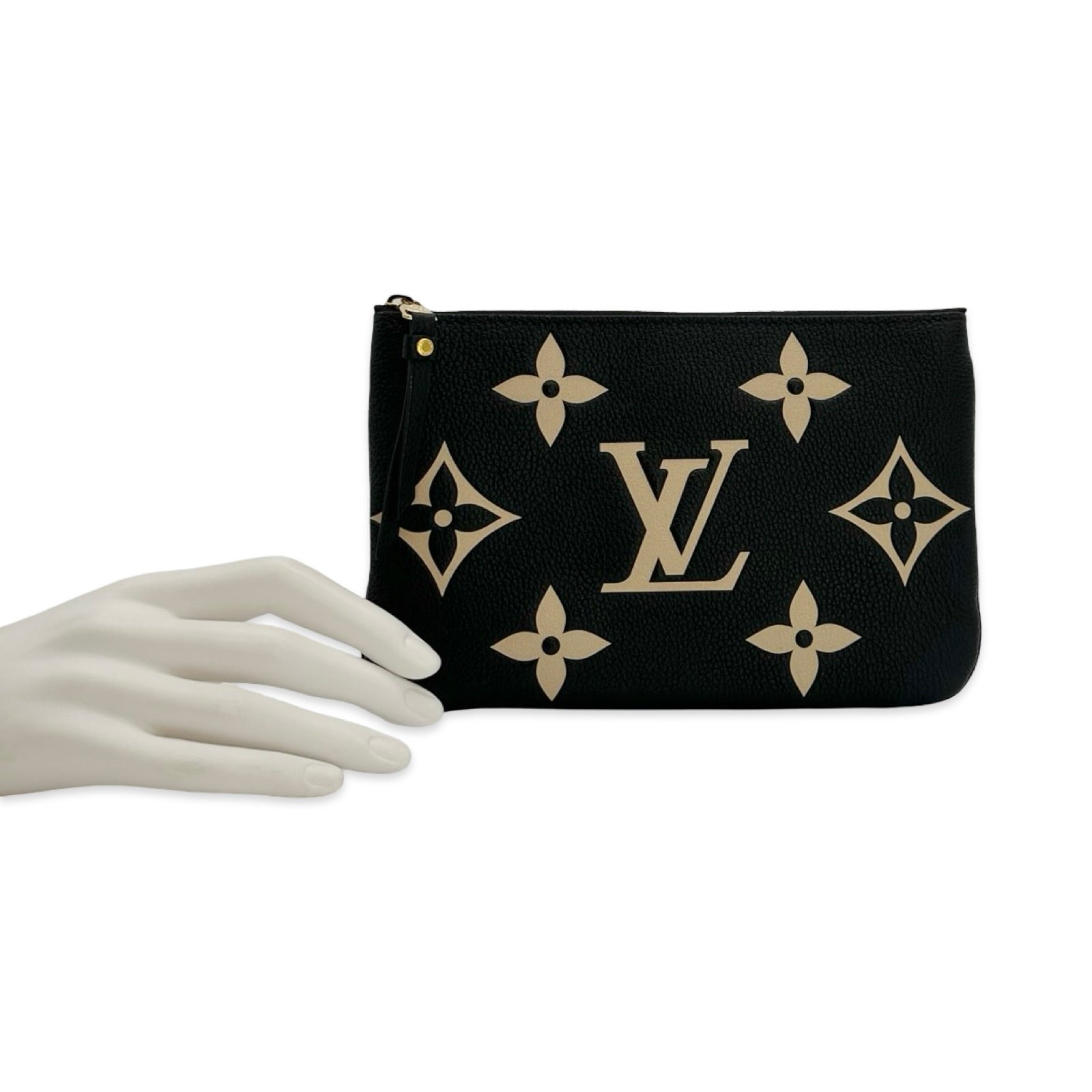 Louis Vuitton Monogram Empreinte Bicolor Double Zip Pochette
