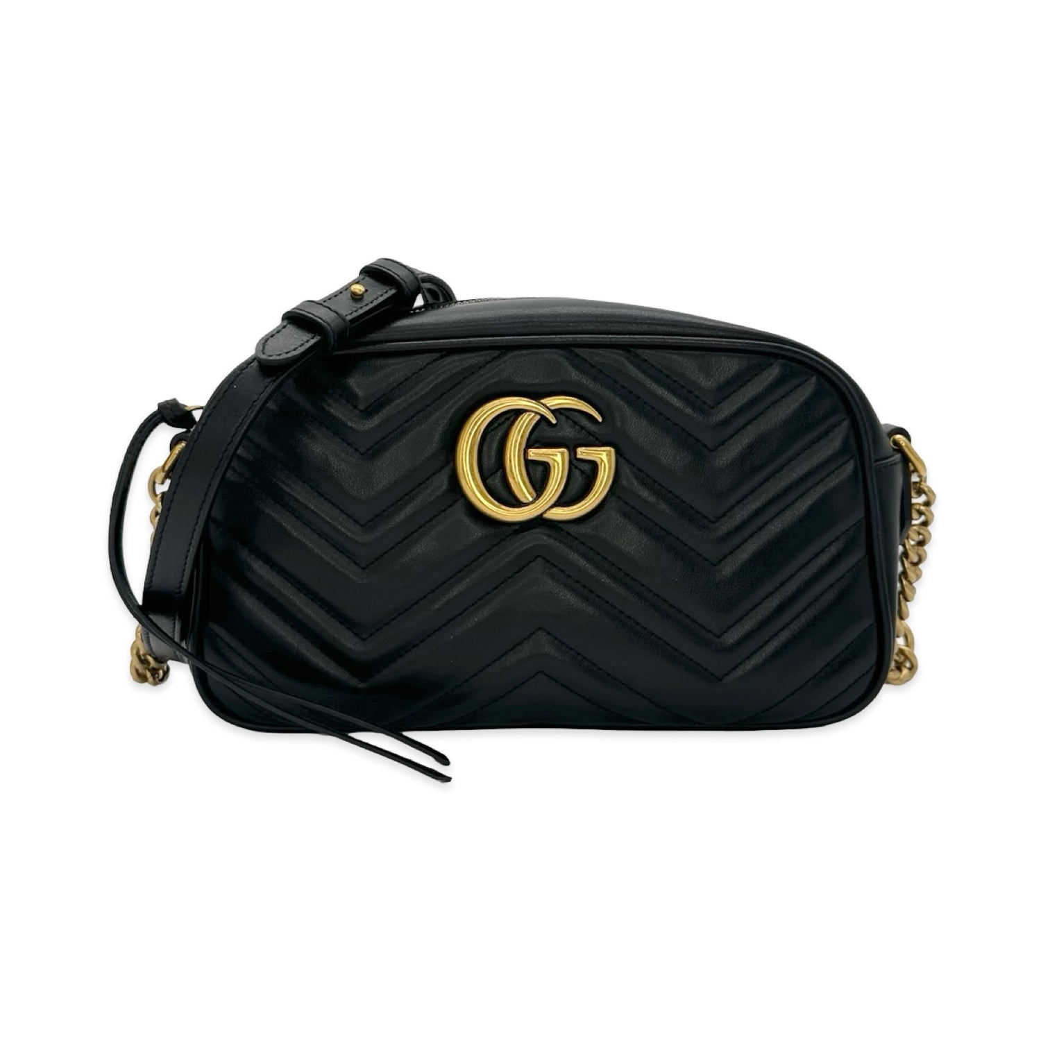 Gucci Quilted Leather GG Marmont Camera Bag