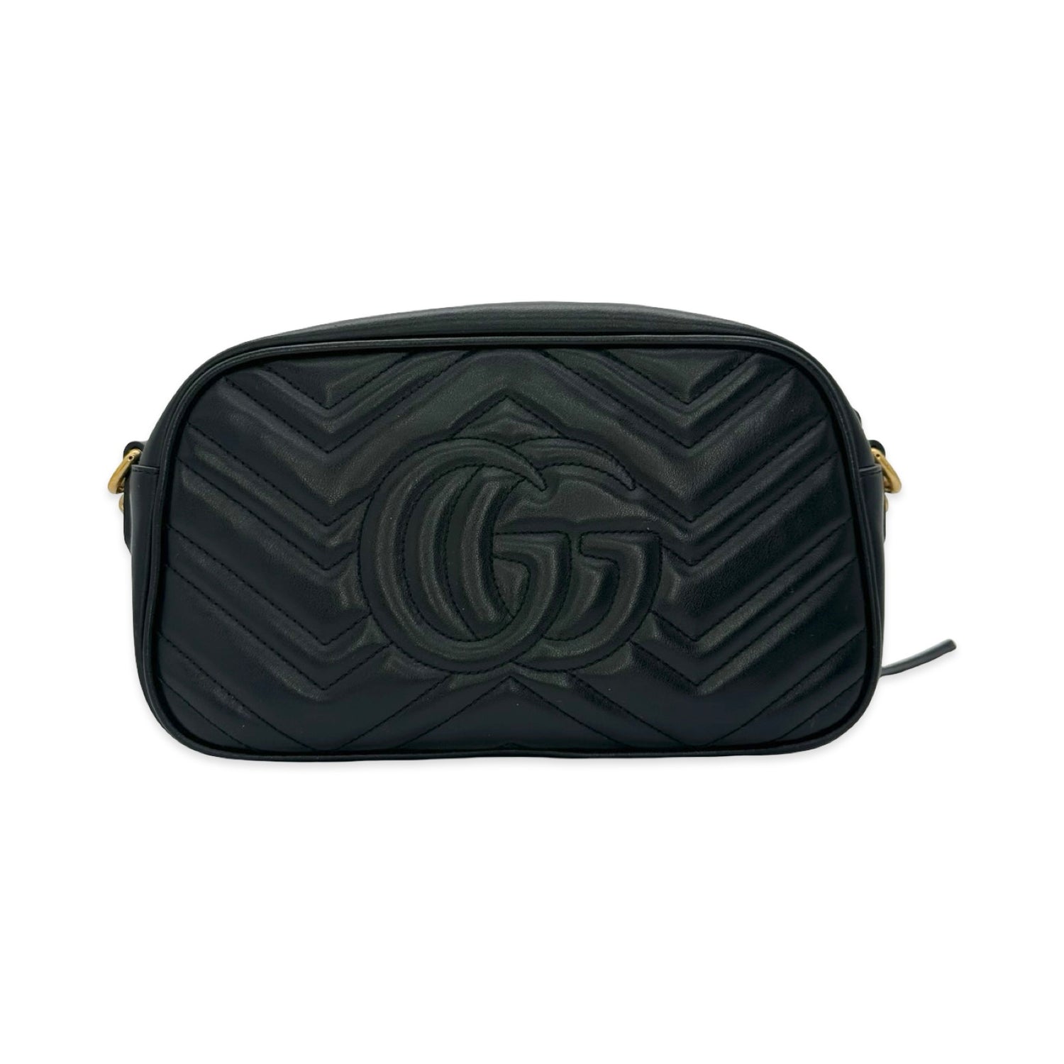 Gucci Quilted Leather GG Marmont Camera Bag