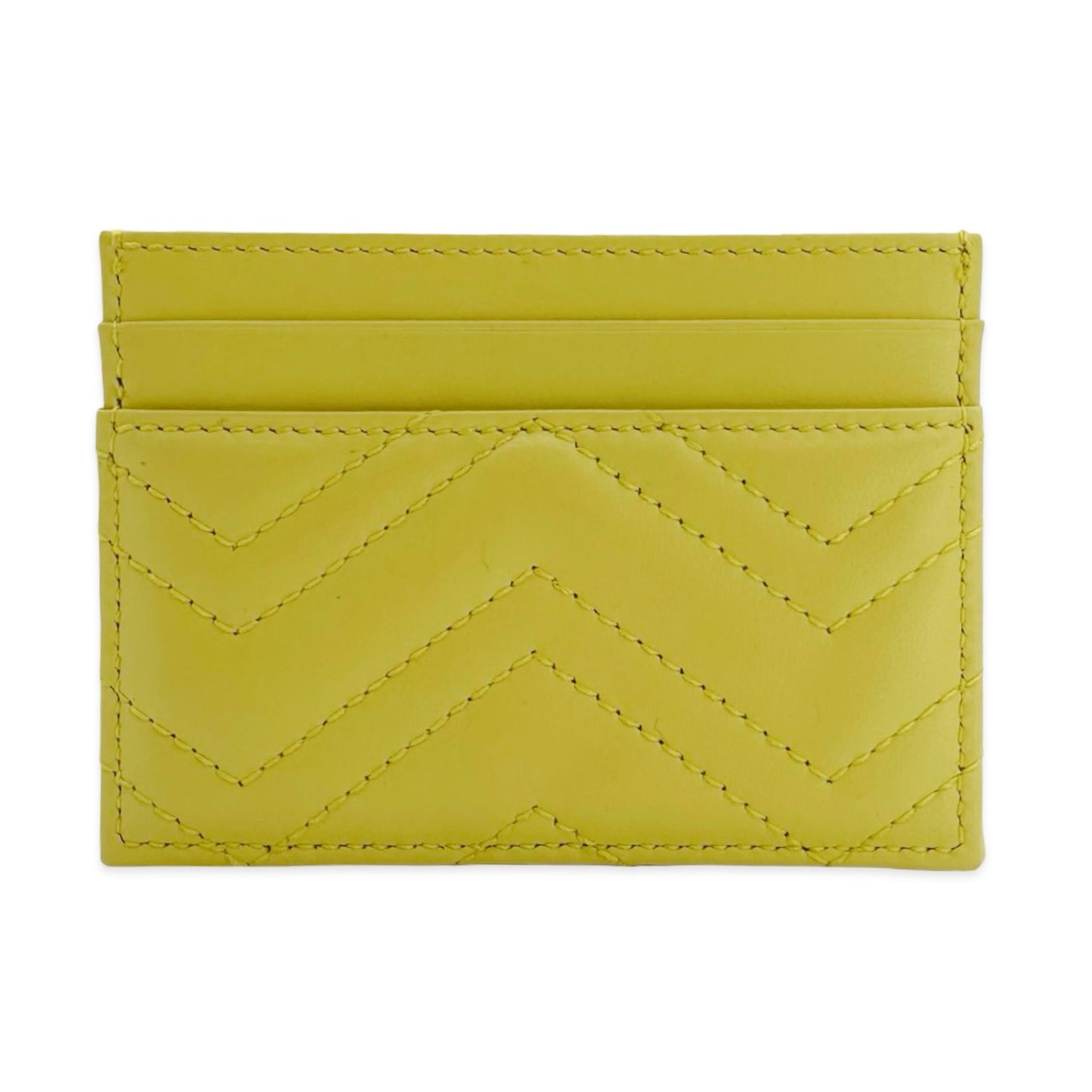 Gucci Quilted Leather GG Marmont Card Case