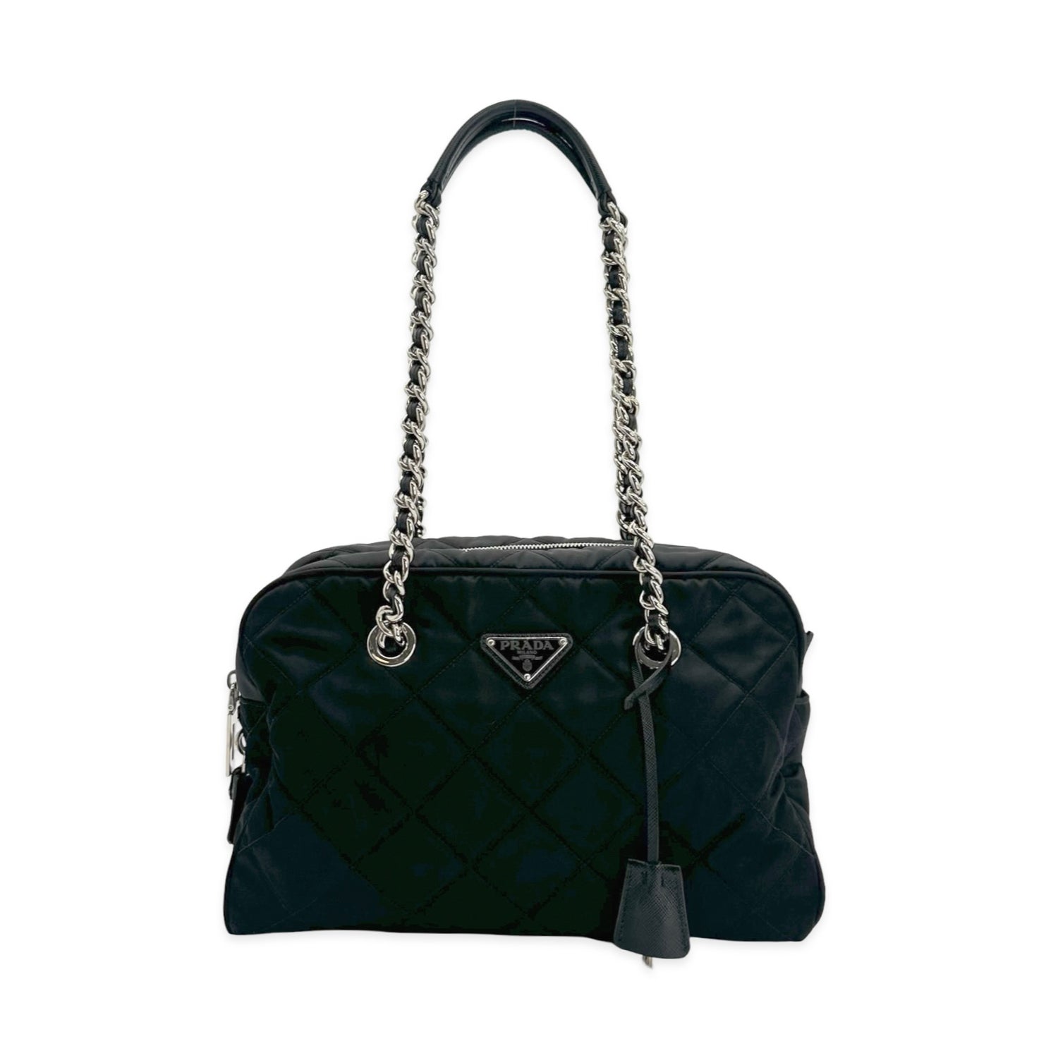 Prada Quilted Nylon Chain Shoulder Bag