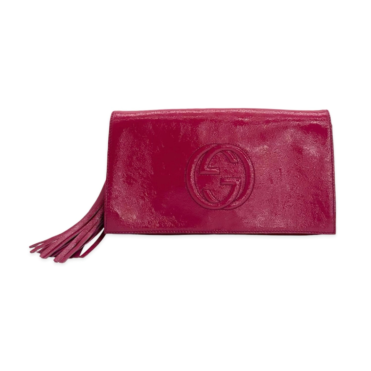 Gucci Calfskin Soho Disco Tassel Clutch