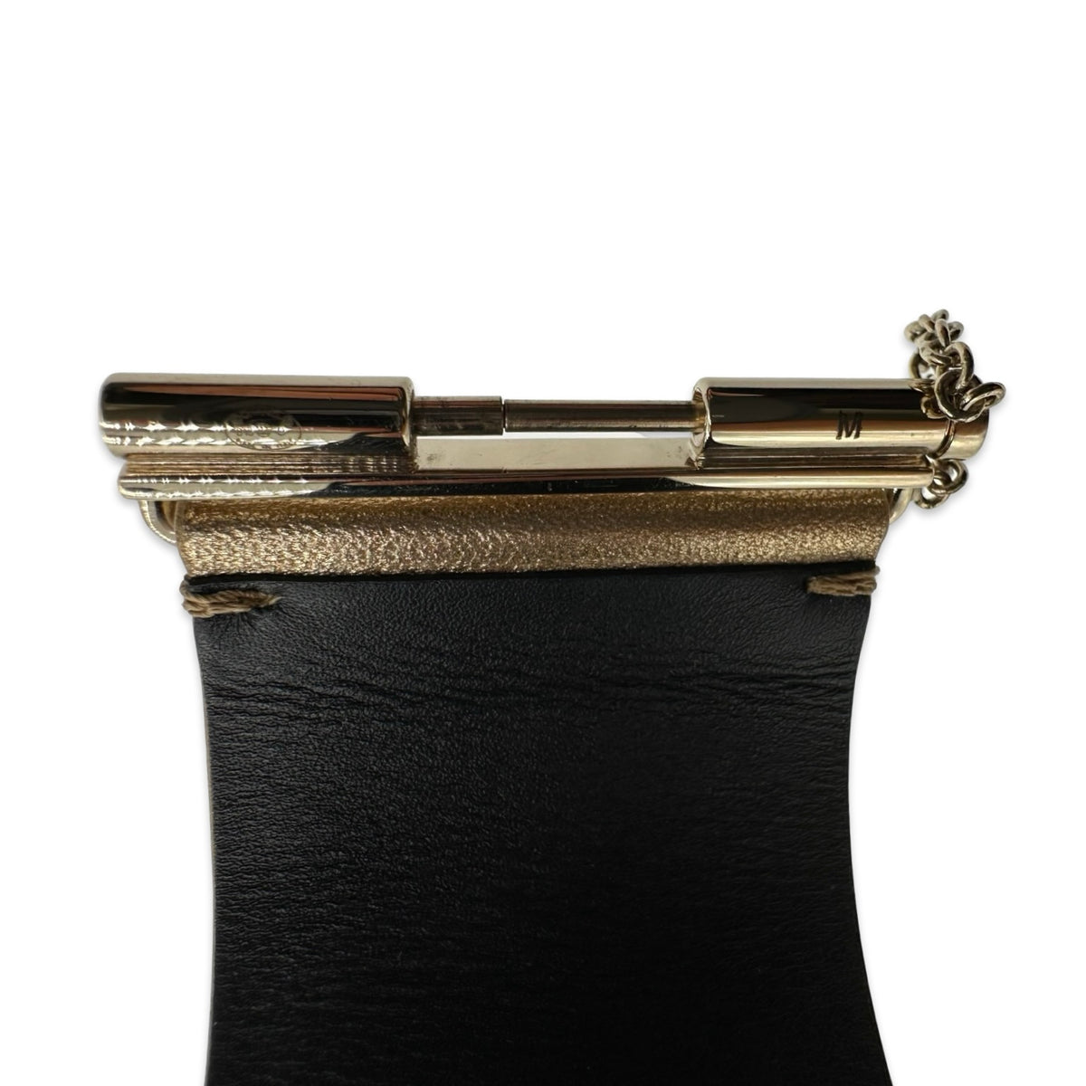 Chanel Leather Scales Cuff Bracelet