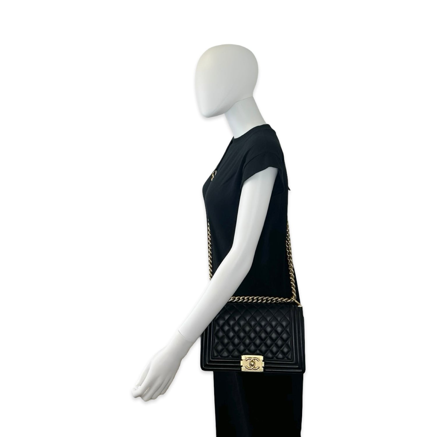 Chanel Quilted Lambskin Medium Boy Bag