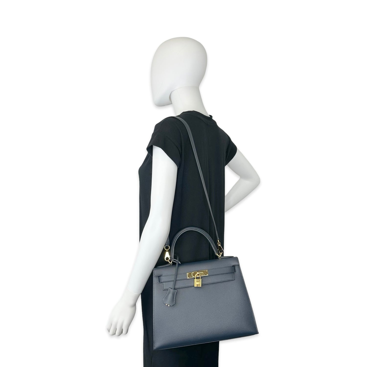 Hermes Veau Epsom Kelly II Sellier 28