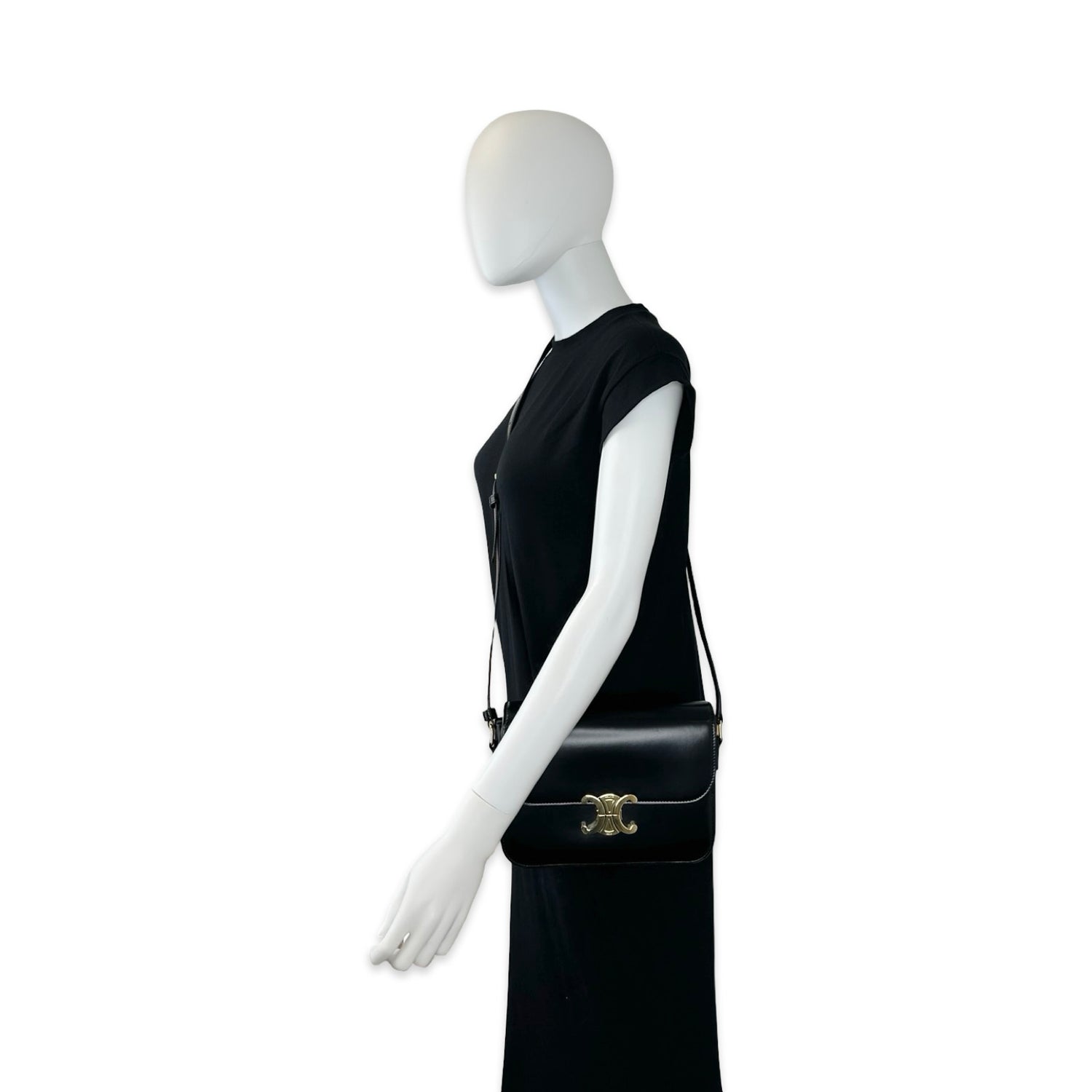 Celine Calfskin Classique Triomphe Bag