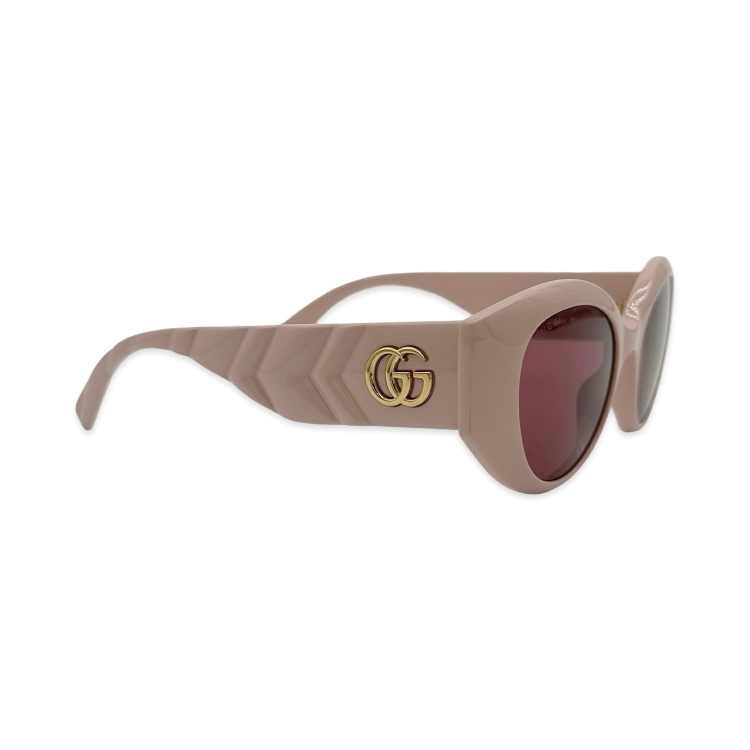 Gucci Oval Matelasse Sunglasses
